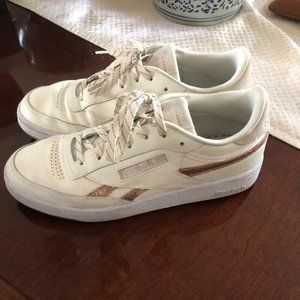 Reebok Club C Sneakers with Rose Gold Accents